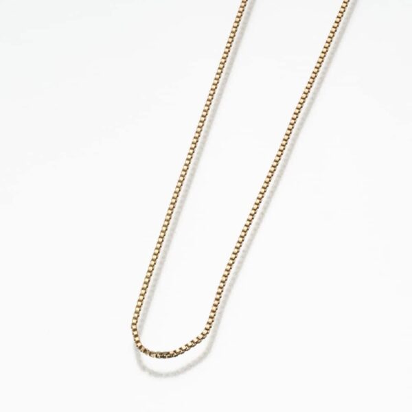 18 and 24" gold vermeil box chains
